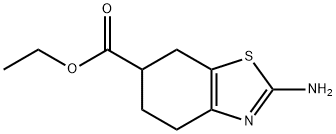 2-氨基-4,5,6,7-四氢苯并噻唑-6-羧酸乙酯, 134136-00-8, 结构式