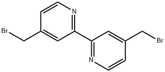 4,4'-ビス(ブロモメチル)-2,2'-ビピリジン 化学構造式