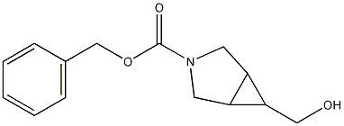 (1α,5α)-6α-ヒドロキシメチル-3-アザビシクロ[3.1.0]ヘキサン-3-カルボン酸ベンジル 化学構造式