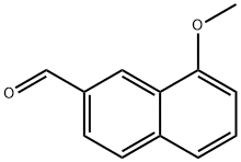 8-Methoxynaphthalene-2-carboxaldehyde 结构式