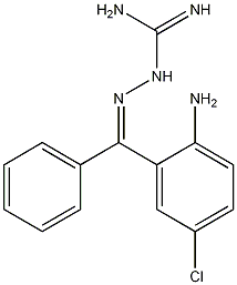 Z-2-Amino-5-chlorobenzophenoneamidinohydrazone Structure