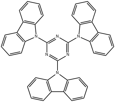 2,4,6-三(9H-咔唑-9-基)-1,3,5-三嗪, 134984-37-5, 结构式