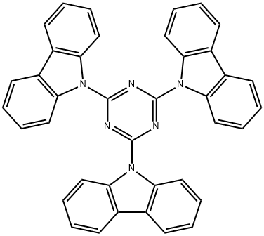 2,4,6-Tri(9H-carbazol-9-yl)-1,3,5-triazine Structure