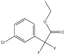 ETHYL 2-(3-CHLOROPHENYL)-2,2-DIFLUOROACETATE, 135334-14-4, 结构式
