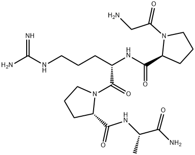 Glycyl-L-prolyl-L-arginyl-L-prolyl-L-alaninamide Struktur