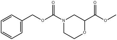 Methyl N-Cbz-morpholine-2-carboxylate Struktur