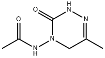 4-Acetylamino-6-methyl-3-oxo-2,3,4,5-tetrahydro-1,2,4-triazine Structure