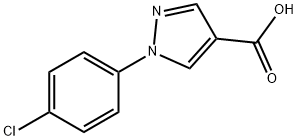 1-(4-氯苯基)吡唑-4-甲酸,138907-80-9,结构式