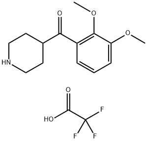 (2,3-Dimethoxyphenyl)-4-piperidinylmethanone Trifluoroacetate Salt, 139290-73-6, 结构式