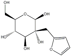2-呋喃基甲基 BETA-D-吡喃葡萄糖苷 结构式
