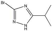 3-ブロモ-5-イソプロピル-1H-1,2,4-トリアゾール 化学構造式