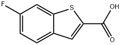6-フルオロベンゾ[B]チオフェン-2-カルボン酸 化学構造式