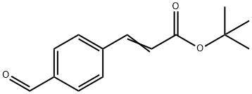 (E)-3-(4-甲酰基苯基)丙烯酸叔丁酯,144374-53-8,结构式