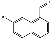 7-Hydroxynaphthalene-1-carboxaldehyde Struktur