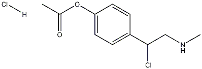 4-[1-Chloro-2-(methylamino)ethyl]phenyl Acetate Hydrochloride Struktur