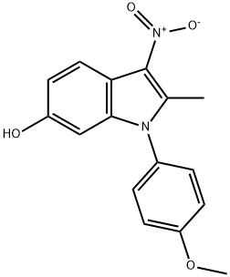 1-(4-Methoxyphenyl)-2-methyl-3-nitro-1H-indol-6-ol Structure