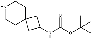 TERT-BUTYL 7-AZASPIRO[3.5]NONAN-2-YLCARBAMATE Struktur