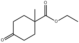 Cyclohexanecarboxylic acid, 1-methyl-4-oxo-, ethyl ester Structure