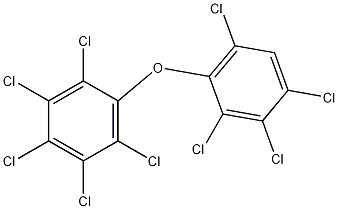 Benzene, 1,2,3,4,5-pentachloro-6-(2,3,4,6-tetrachlorophenoxy)- Struktur