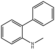 N-メチルビフェニル-2-アミン 化学構造式