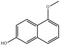 6-Hydroxy-2-methoxynaphthalene Structure