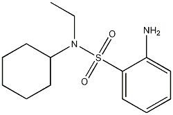 Benzenesulfonamide, 2-amino-N-cyclohexyl-N-ethyl- Structure