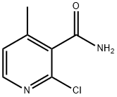 2-クロロ-4-メチルニコチンアミド 化学構造式