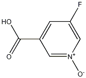 5-Fluoropyridine-3-carboxylic acid N-oxide Struktur