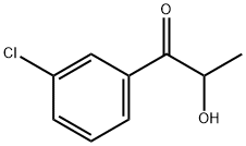 Bupropion Hydrochloride Related Compound C (1-(3-chlorophenyl)-2-hydroxypropan-1-one) 化学構造式