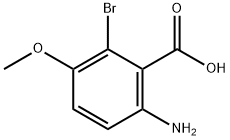 2-Amino-6-bromo-5-methoxybenzoic acid Structure