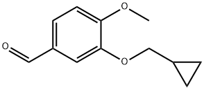 3-(シクロプロピルメトキシ)-4-メトキシベンズアルデヒド 化学構造式