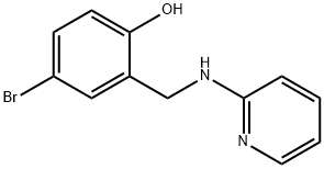 4-Bromo-2-[(2-pyridinylamino)methyl]phenol 化学構造式