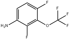 2,4-二氟-3-(三氟甲氧基)苯胺 结构式