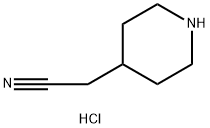 2-(哌啶-4-基)乙腈盐酸盐,153566-98-4,结构式