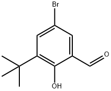 2-羟基-3-叔丁基-5-溴苯甲醛, 153759-58-1, 结构式