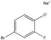 4-ブロモ-2-フルオロフェノール酸ナトリウム 化学構造式