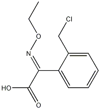 (E)-2-(2-氯甲基苯基)-2-甲氧亚胺基乙酸甲酯, 155380-13-5, 结构式