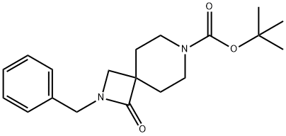 tert-butyl 2-benzyl-1-oxo-2,7-diazaspiro[3.5]nonane-7-carboxylate Struktur