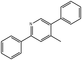 4-メチル-2,5-ジフェニルピリジン 化学構造式