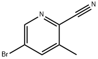 5-溴-3-甲基吡啶-2-甲腈, 156072-86-5, 结构式