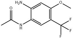 N-(2-amino-4-methoxy-5-(trifluoromethyl)phenyl)acetamide Struktur