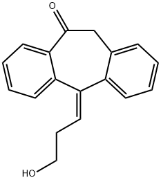 (5Z)-5,11-Dihydro-5-(3-hydroxypropylidene)-10H-dibenzo[a,d]cyclohepten-10-one 结构式