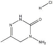 4-Amino-6-methyl-3-oxo-2,3,4,5-tetrahydro-1,2,4-triazine hydrochloride Structure