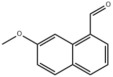 7-METHOXY-NAPHTHALENE-1-CARBALDEHYDE, 158365-55-0, 结构式