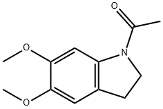 N-乙酰-5,6-二甲氧基吲哚啉,15937-10-7,结构式