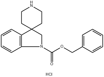 benzyl spiro[indoline-3,4'-piperidine]-1-carboxylate hydrochloride Structure