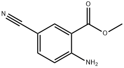 METHYL 2-AMINO-5-CYANOBENZOATE Structure