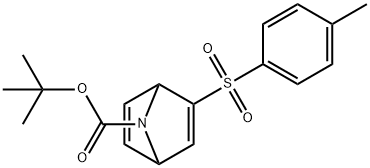 2-[(4-Methylphenyl)sulfonyl]-7-azabicyclo[2.2.1]hepta-2,5-diene-7-carboxylic acid tert-butyl ester Structure