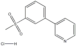 3-(3-Methanesulfonyl-phenyl)-pyridine Hydrochloride Struktur