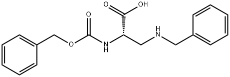 (S)-3-(benzylamino)-2-(benzyloxycarbonylamino)propanoic acid Structure